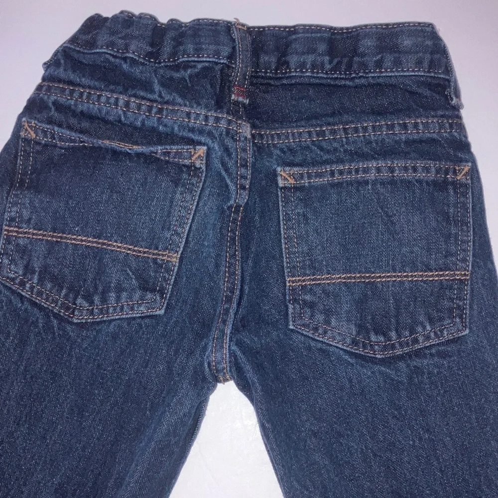 Blue Denim and Black Twill Kids Pants‎ Size 8 Slim Straight Leg